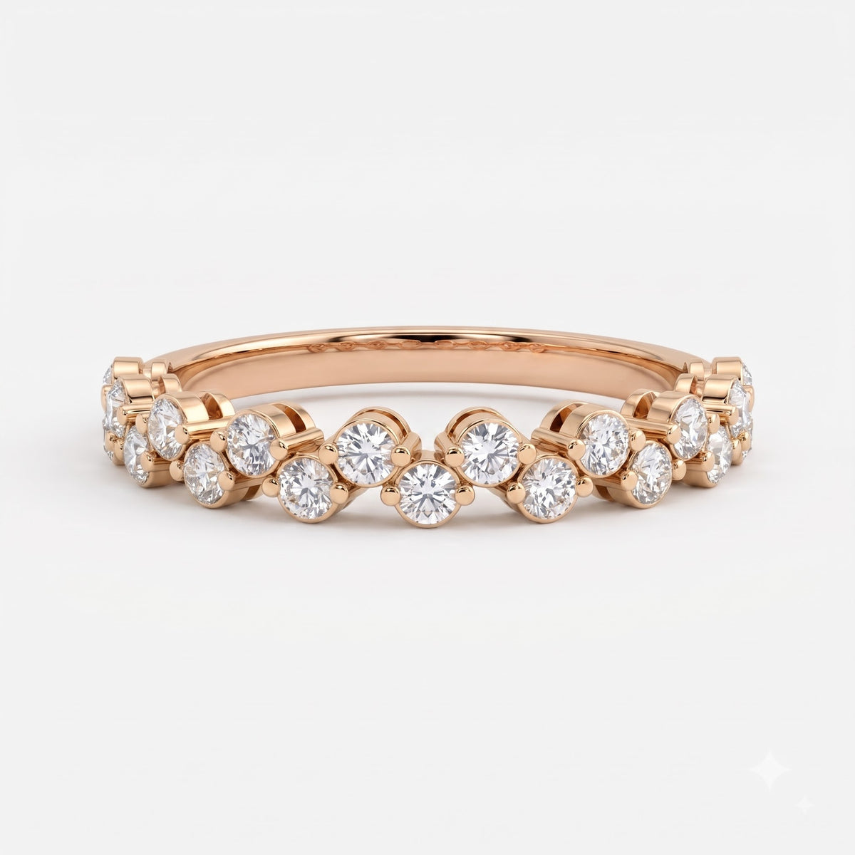 Aurielle Bloom Round Diamond Eternity Ring