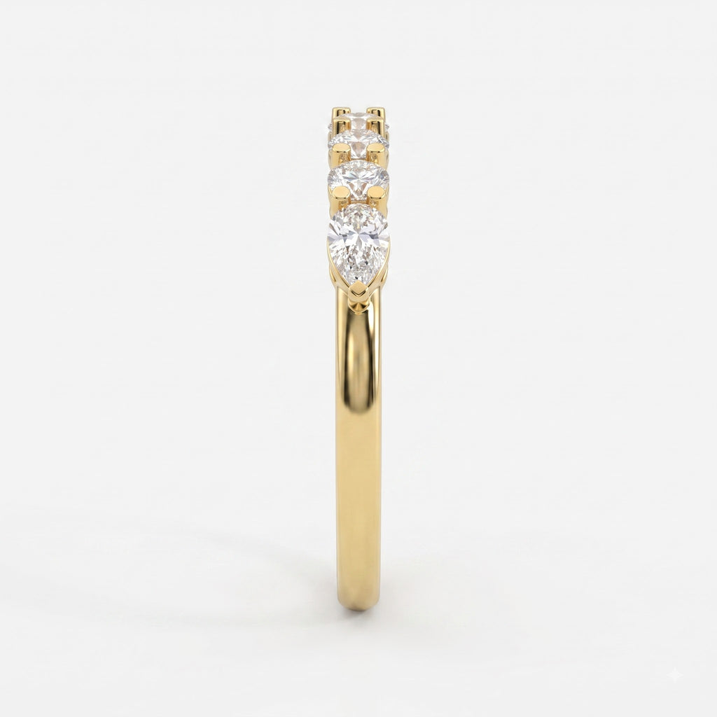 Elegant five-stone diamond Eternity ring