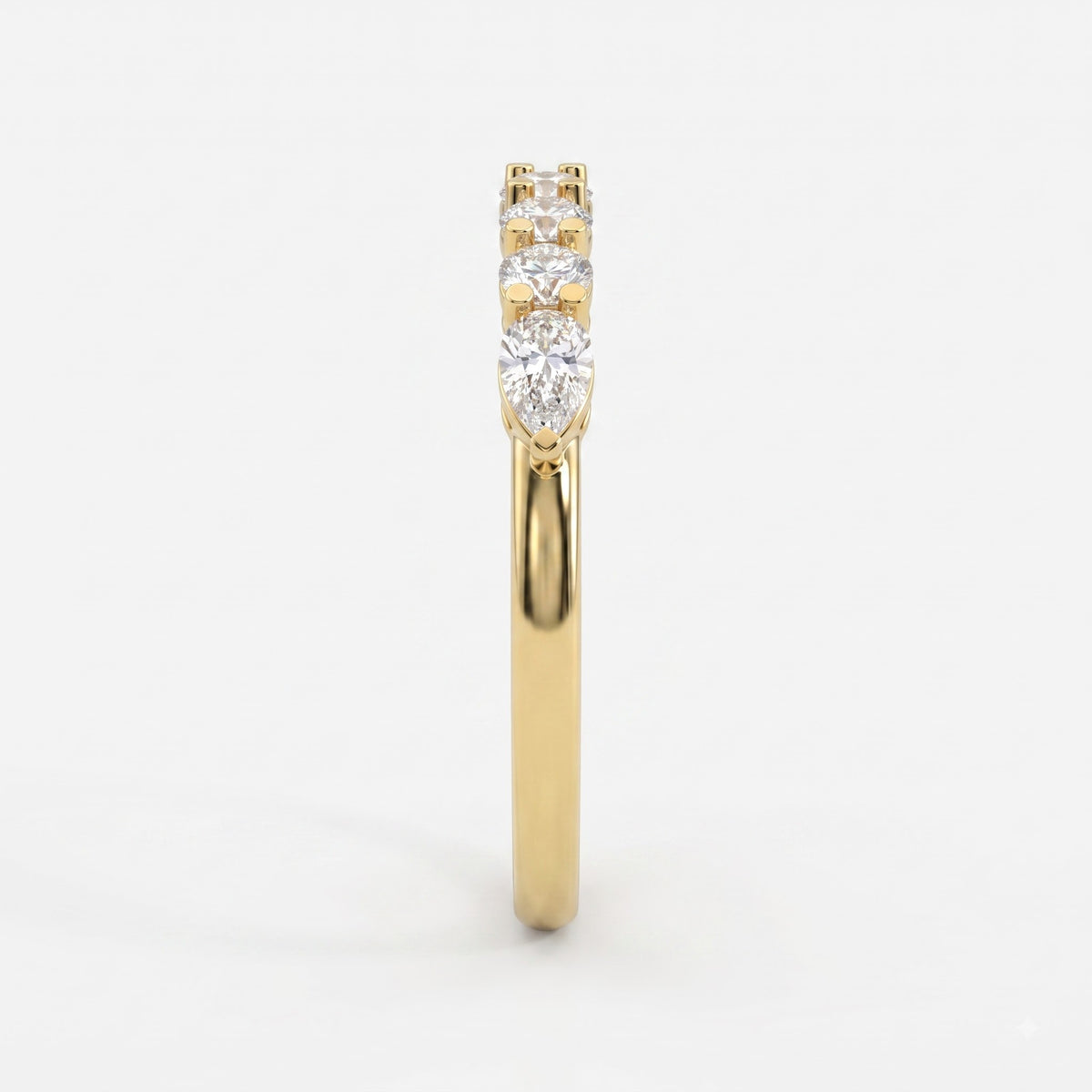 Elegant five-stone diamond Eternity ring