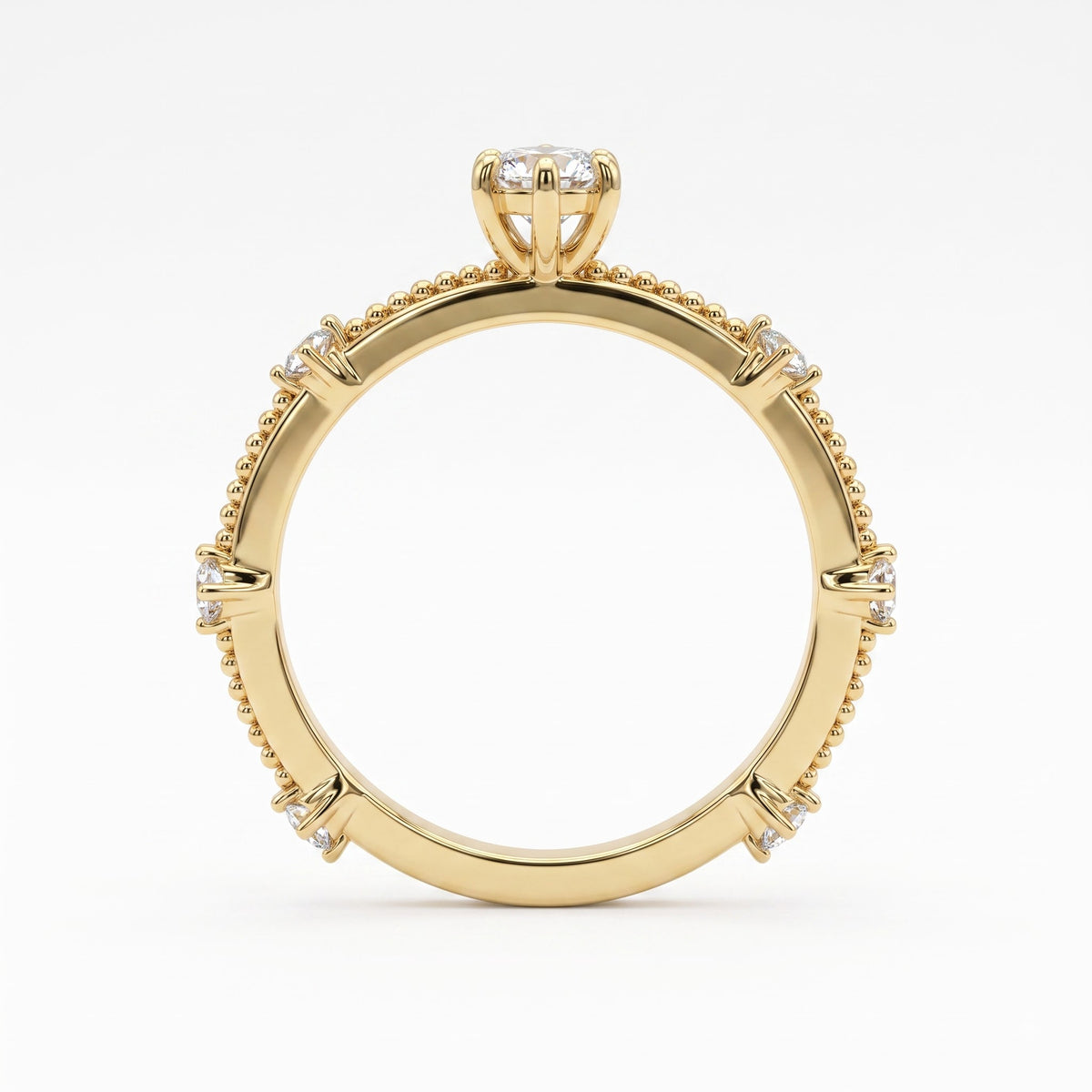 The Royal Marquise Diamond Radiance side stone Ring