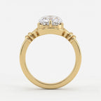 Luxury Celestia Timeless long Cushion Cut Diamond Solitaire Ring