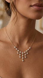 Round Diamond Fashion Necklaces