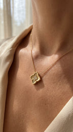 Round Diamond Celeste Floral Diamond Fashion Necklace