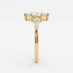 Modern five-stone Marquise Diamond statement engagement ring