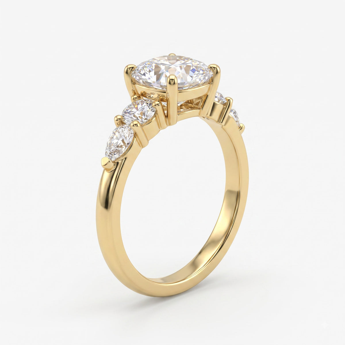 Modern Heirloom Celestine Cushion Diamond Engagement Ring