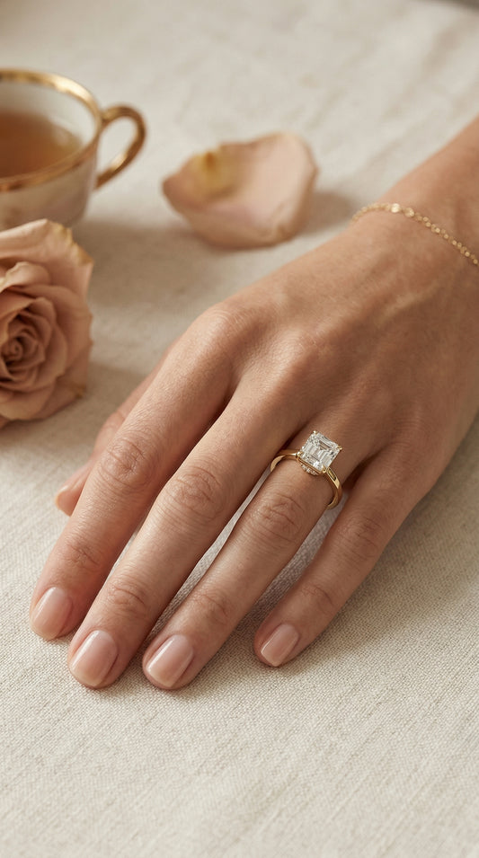 Axis Veil Asscher Cut Ring