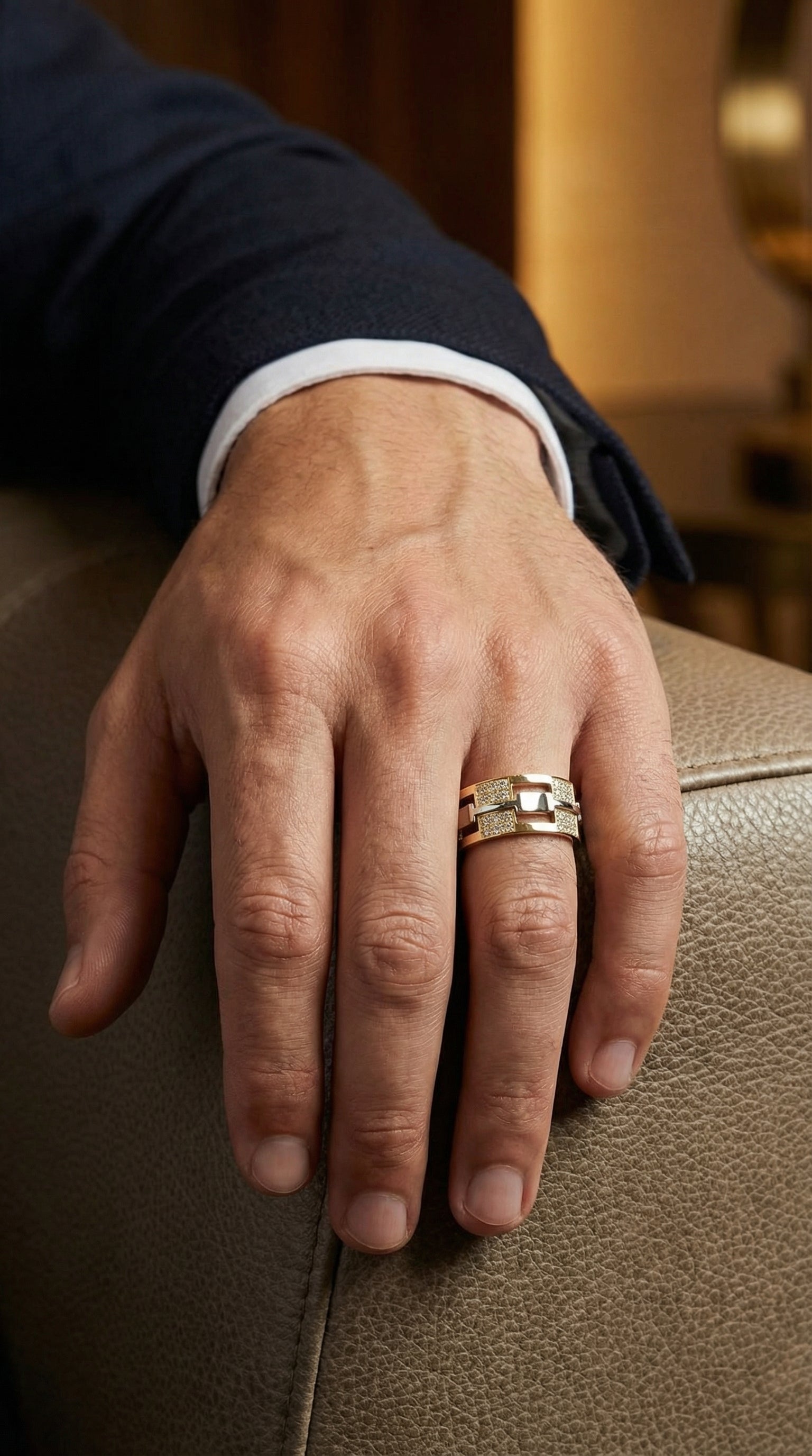 Bold Men’s Wedding Diamond Band ( 1.50 Ct. )