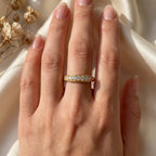 Seven-Stone Radiance Round Diamond Eternity Ring