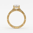 Eternal Radiance Luxe Radiant-Cut Diamond Vintage Ring