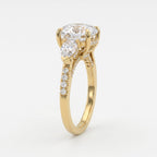 The Aurelia Cushion Diamond Trilogy Hidden Halo Ring