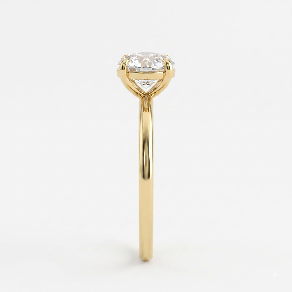 Classic round brilliant Diamond Solitaire Engagement ring