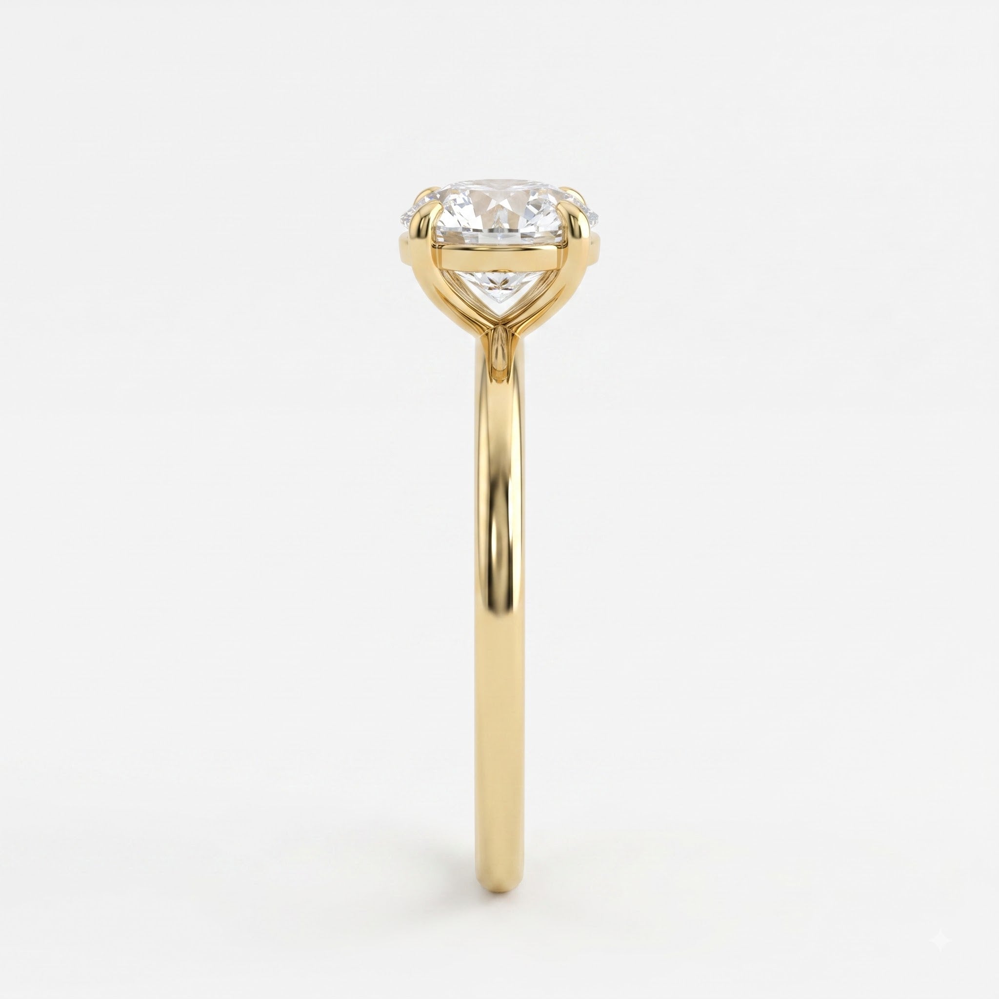 Classic round brilliant Diamond Solitaire Engagement ring