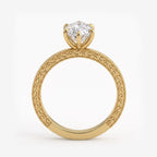 Valencia Vintage Dutch Marquise Diamond Hidden Halo Ring