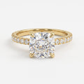 Modern Luxury Cushion Cut Lab Grown Diamond Engagement Ring