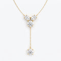 Round Brilliant Diamond Drop Pendant Necklace