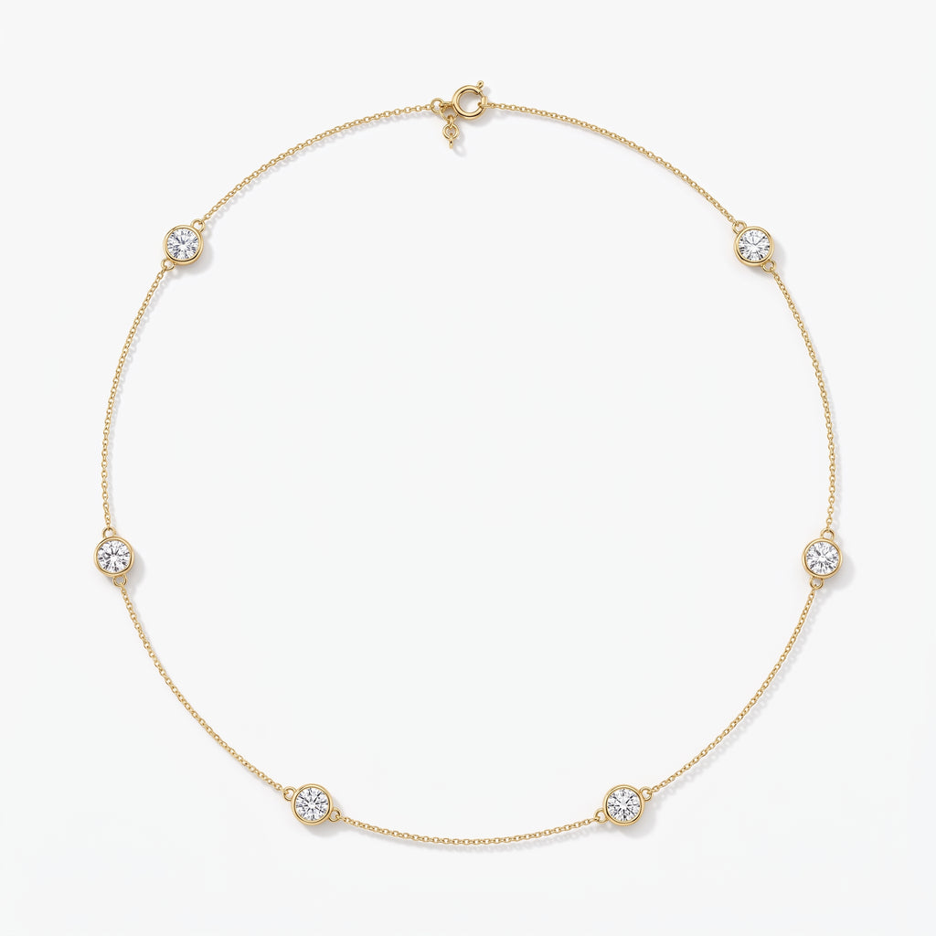 Modern Élan Lumière Round Diamond Fashion Necklace
