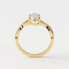 Aurelia Marquise Cut Infinity Design Side Stone Engagement Ring