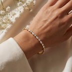 Celestial Radiance Marquise & Round Diamond Tennis Bracelet