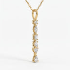Ethereal Elegance Multi-Cut Diamond Pendant Necklace