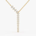 Aurelia Luxe Celestial Cascade Round Diamond Fashion Necklace