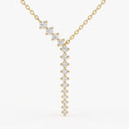 Aurelia Luxe Celestial Cascade Round Diamond Fashion Necklace