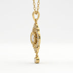 Celestia Radiance Round Diamond Pendant Necklace