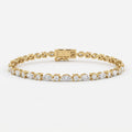Celestial Radiance Marquise & Round Diamond Tennis Bracelet