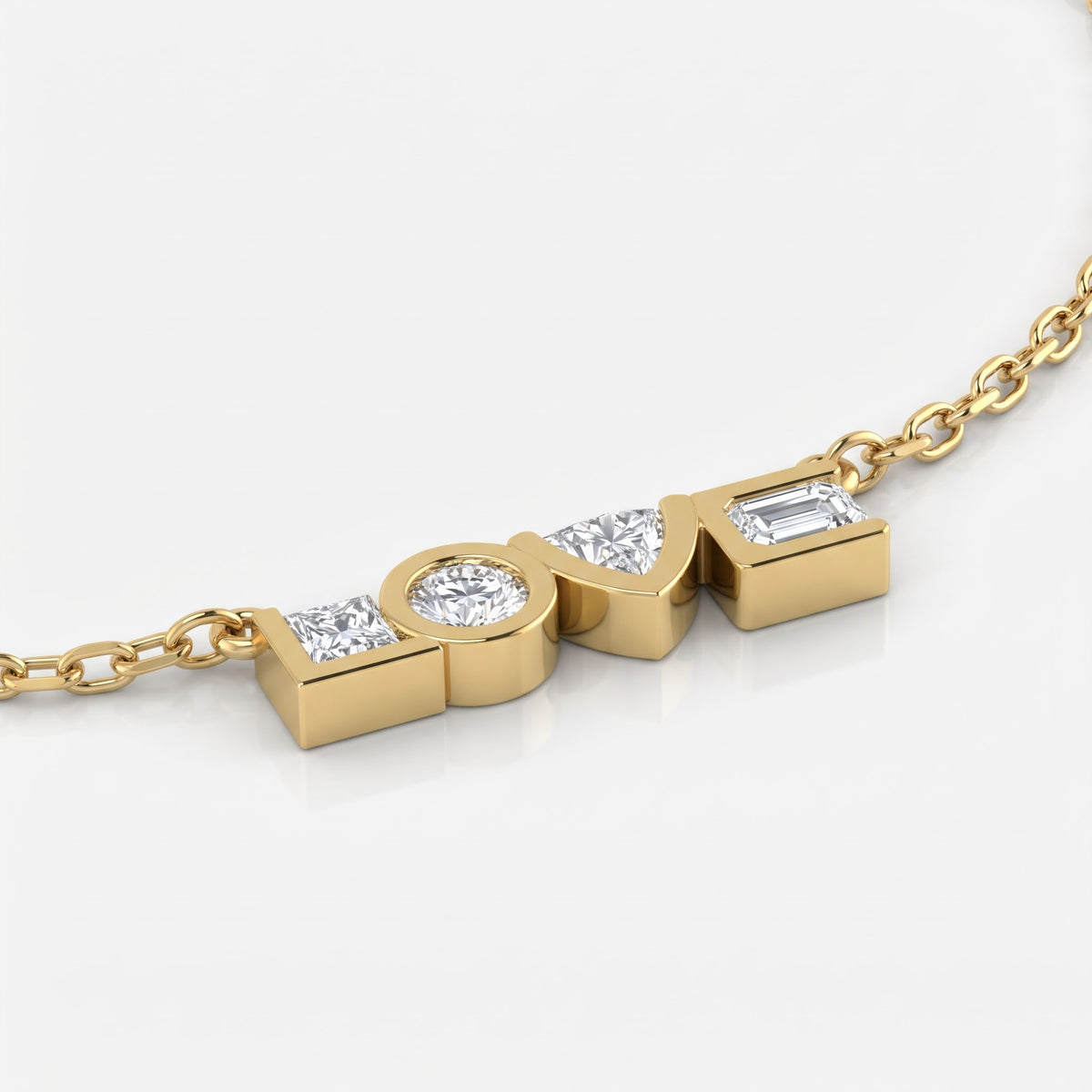 Timeless Elegance Love Diamond Pendant Necklace