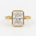 The Aurelia Radiance Radiant Diamond Hidden Halo Ring