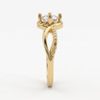 Eternal Elegance Round Diamond Infinity Side Stone Ring