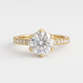 Aurelia Luxe Round Diamond Hidden Halo Ring