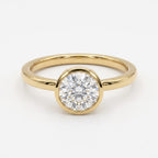 Élan Round Diamond Bezel Setting Solitaire Ring