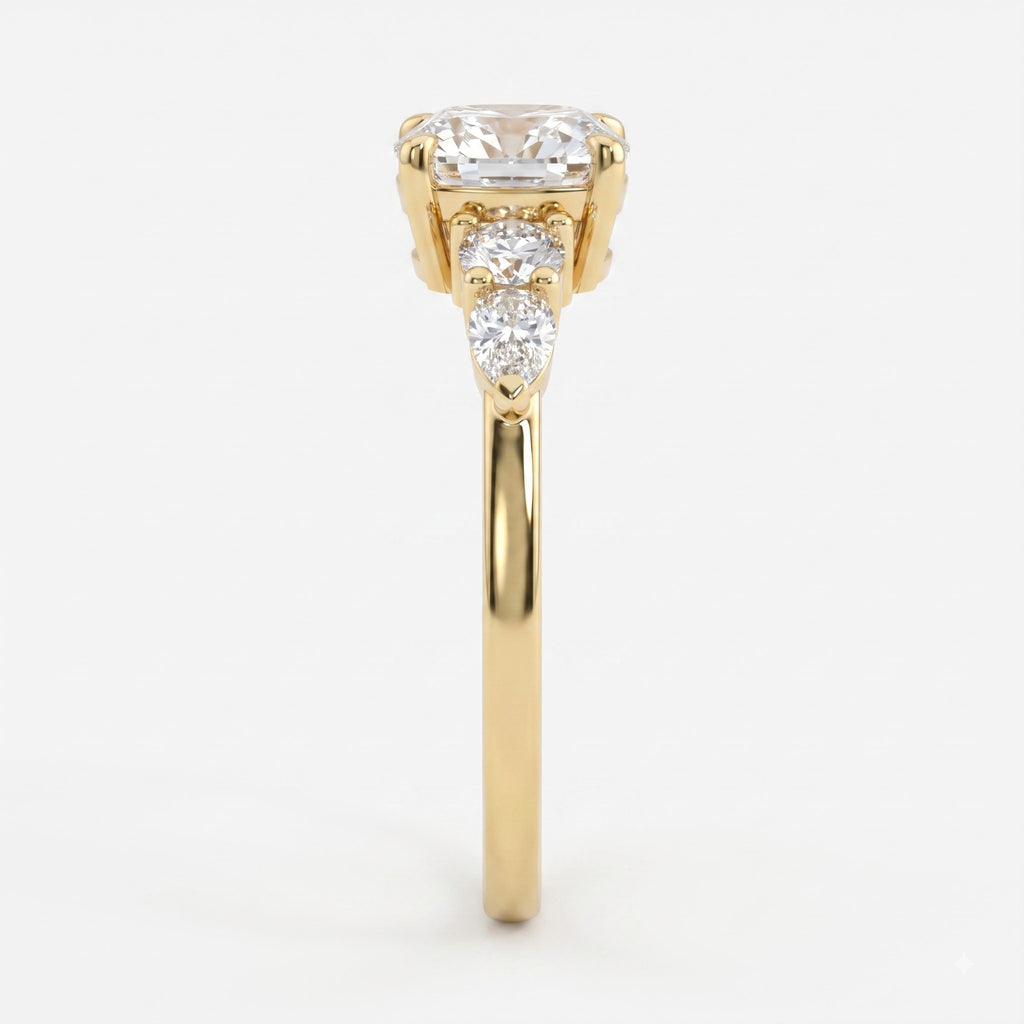 Modern Heirloom Celestine Cushion Diamond Engagement Ring