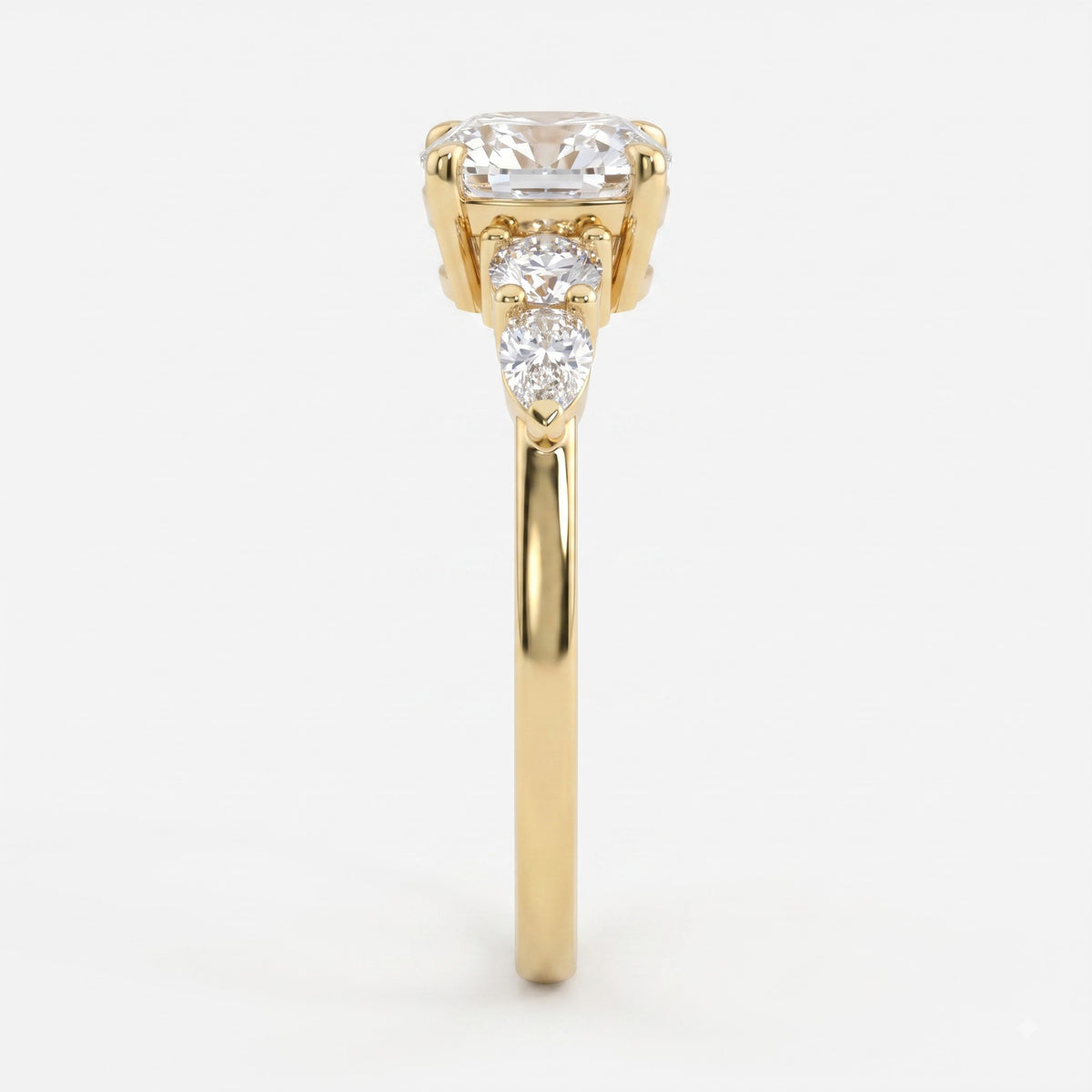 Modern Heirloom Celestine Cushion Diamond Engagement Ring