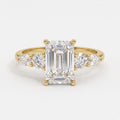 Emerald Cut Striking five-stone Diamond Engagement Ring