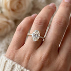 Oval Lab Grown Diamond Engagement Ring