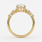 The Élan Pear Diamond Statement Five Stone Engagement Ring