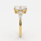 The Aurelia Radiant Five-Stone Diamond Side Stone Ring