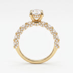 Eternal Elegance Luxe Oval Diamond Hidden Halo Ring