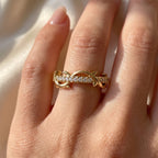 Celestial Eterna Wave Round Diamond Eternity Ring