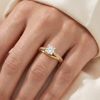 Lumière Grace Round Diamond Hidden halo Ring