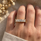 Modern Princess Cut Diamond Eternity Ring
