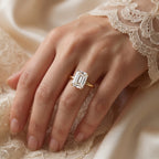 Modern heirloom luxury Emerald Cut Diamond Solitaire Ring