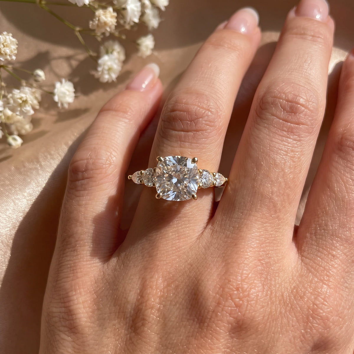 Modern Heirloom Celestine Cushion Diamond Engagement Ring