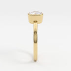 Aurelia Cushion Diamond Bezel Setting Solitaire Ring
