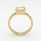 Élan Luxe Princess Diamond Bezel Setting Solitaire Ring