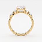 The Aurelia Radiant Five-Stone Diamond Side Stone Ring
