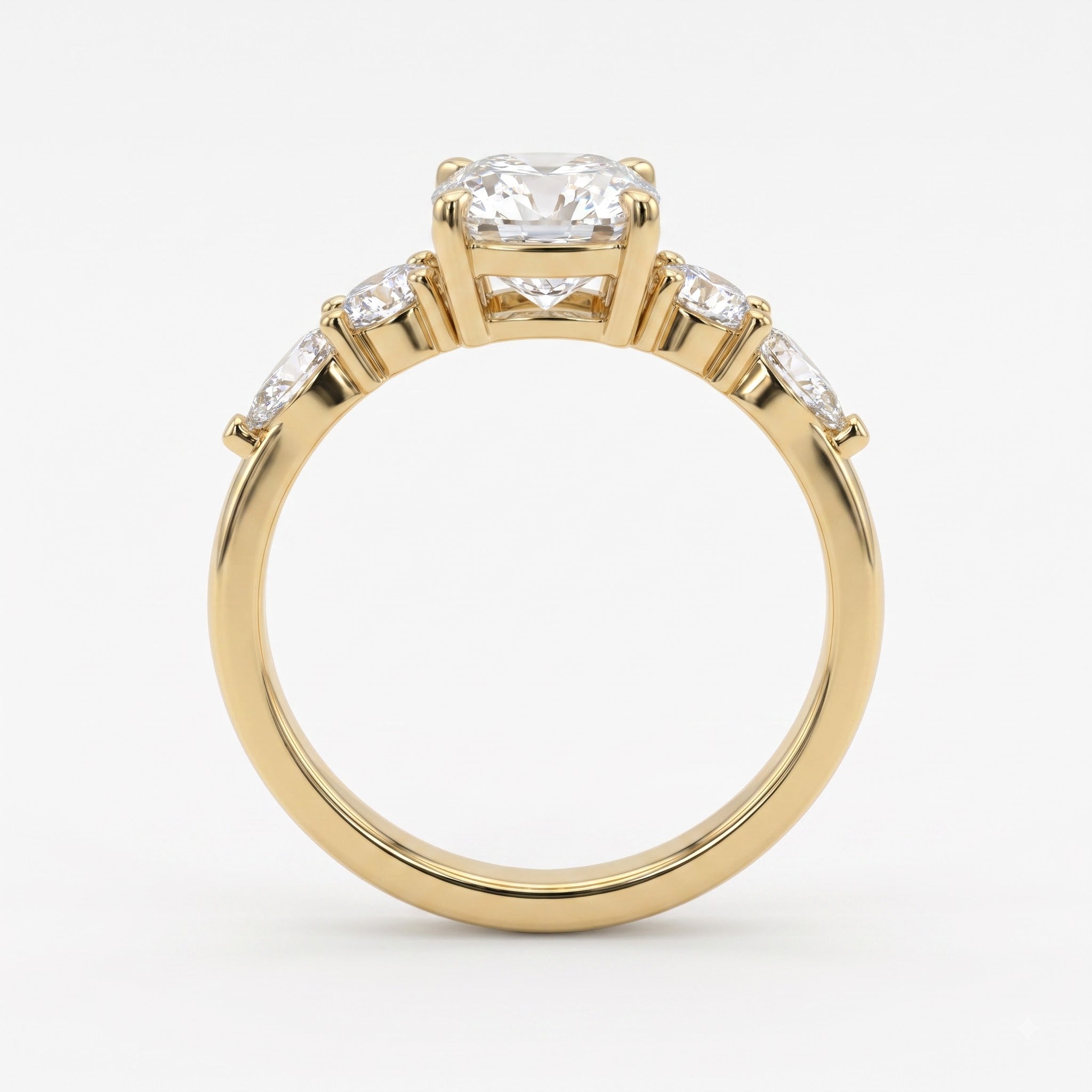 Modern Heirloom Celestine Cushion Diamond Engagement Ring