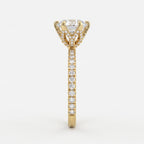 Aurelia Luxe Round Diamond Hidden Halo Ring
