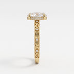 The Imperial Grace Oval-Cut Diamond Vintage Ring